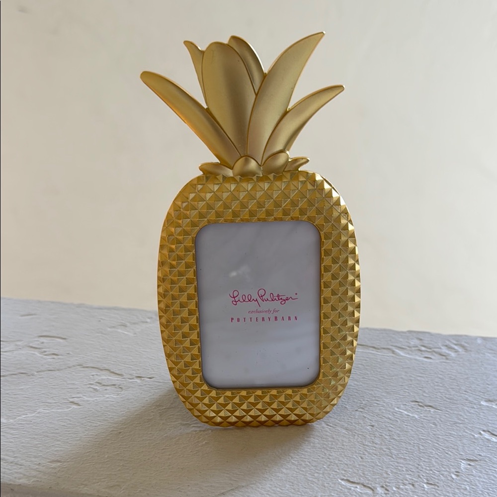 Lilly Pulitzer Gold Pineapple Accent Frame
